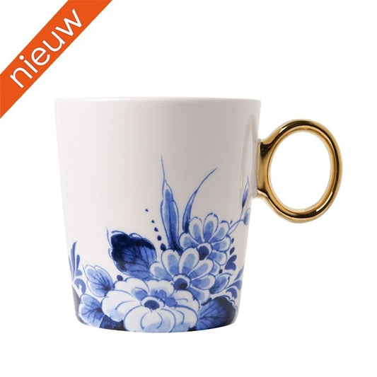 Mug Flower border gold M334